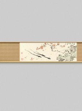 定制新中式客厅沙发背景墙装饰画餐厅酒店会议室茶室禅意挂画