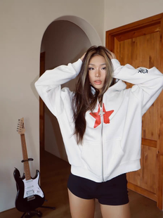 现货 Urban Sophistication 2025秋季新款 星星印花连帽卫衣外套