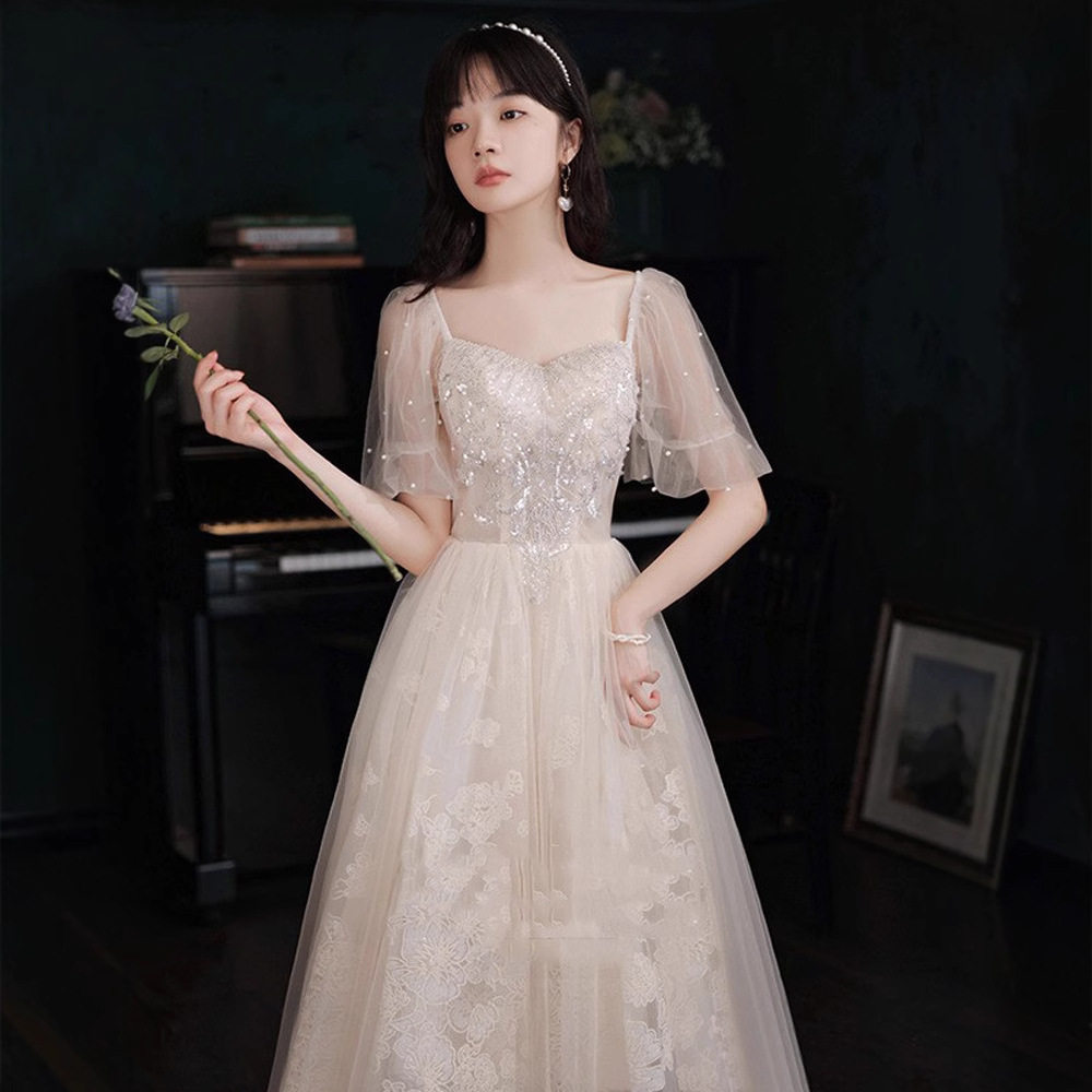 晚礼服女2026新款时尚艺考仙气学生毕业典礼宴会伴娘服连衣裙