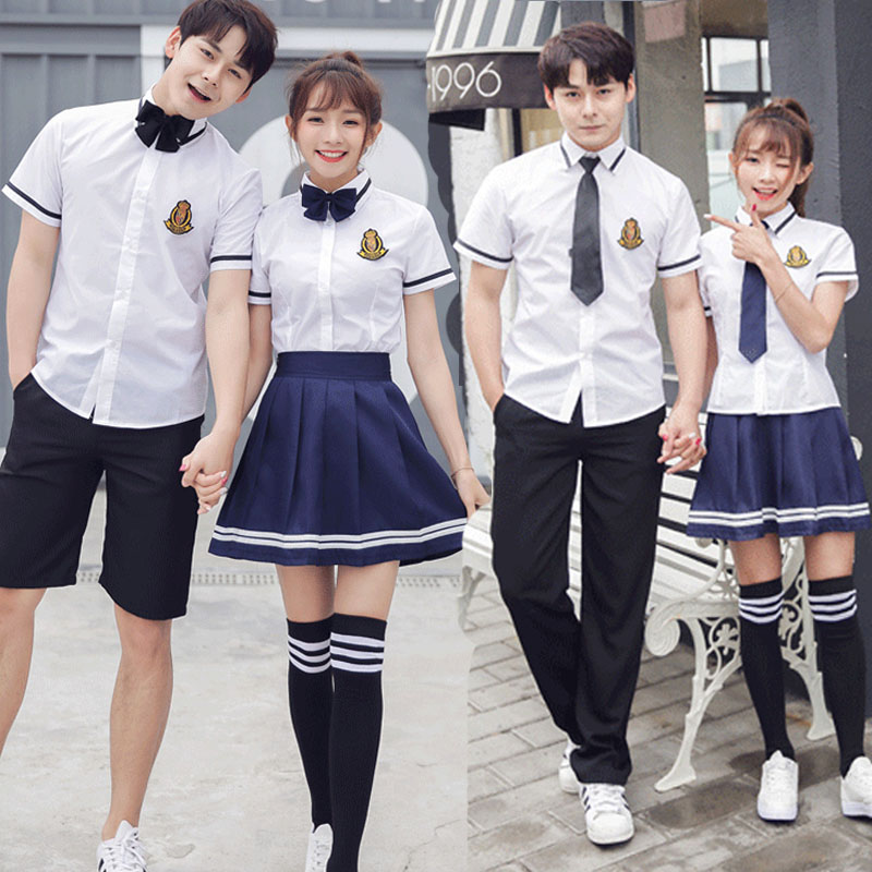 毕业季服装女学院风初高中学生毕业照服装青春