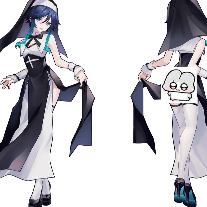 【8月10号发货】《原神》温迪的修女服双面立牌