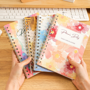 跨境A5英文每日每周理财记账本 大线圈计划本家庭收支现金预算本