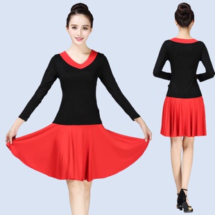 牛奶丝套裙两件套 中老年v领上衣舞蹈服短袖 2025新款 广场舞服套装