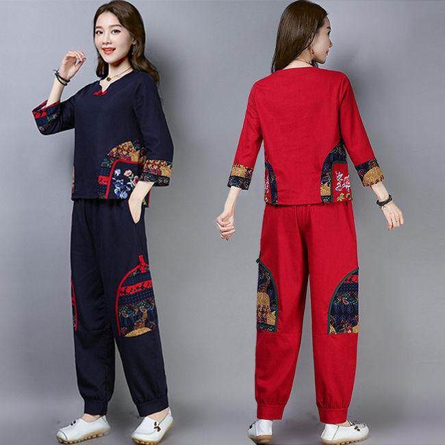 文艺民族风服装绣花棉麻