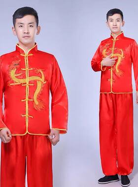 男装舞龙舞狮锣鼓服秧歌
