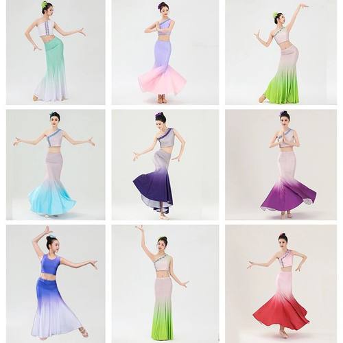 傣族舞蹈服装女成人演出