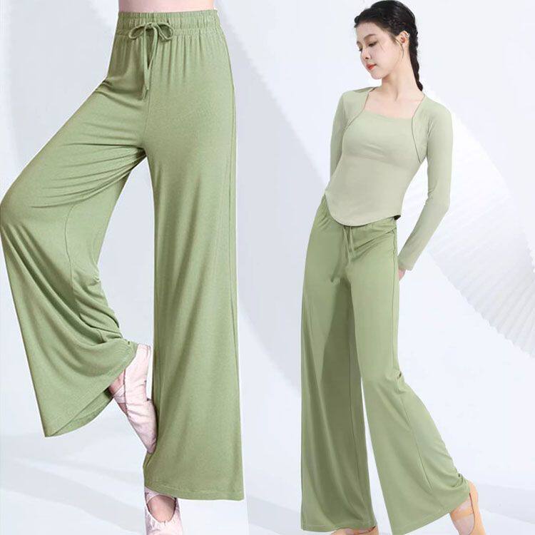 莫代尔舞蹈裤新款宽松直