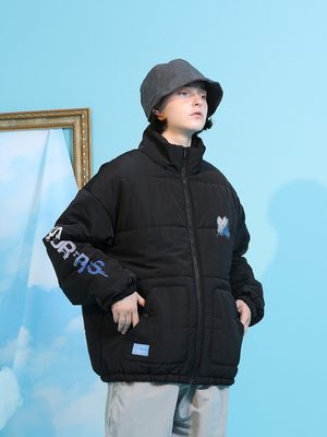 吴宣仪同款ssurplus刷漆棉服