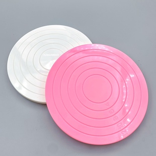 手工旋转小转盘 超轻粘土软陶作品展示  仿真蛋糕制作转盘 带刻度