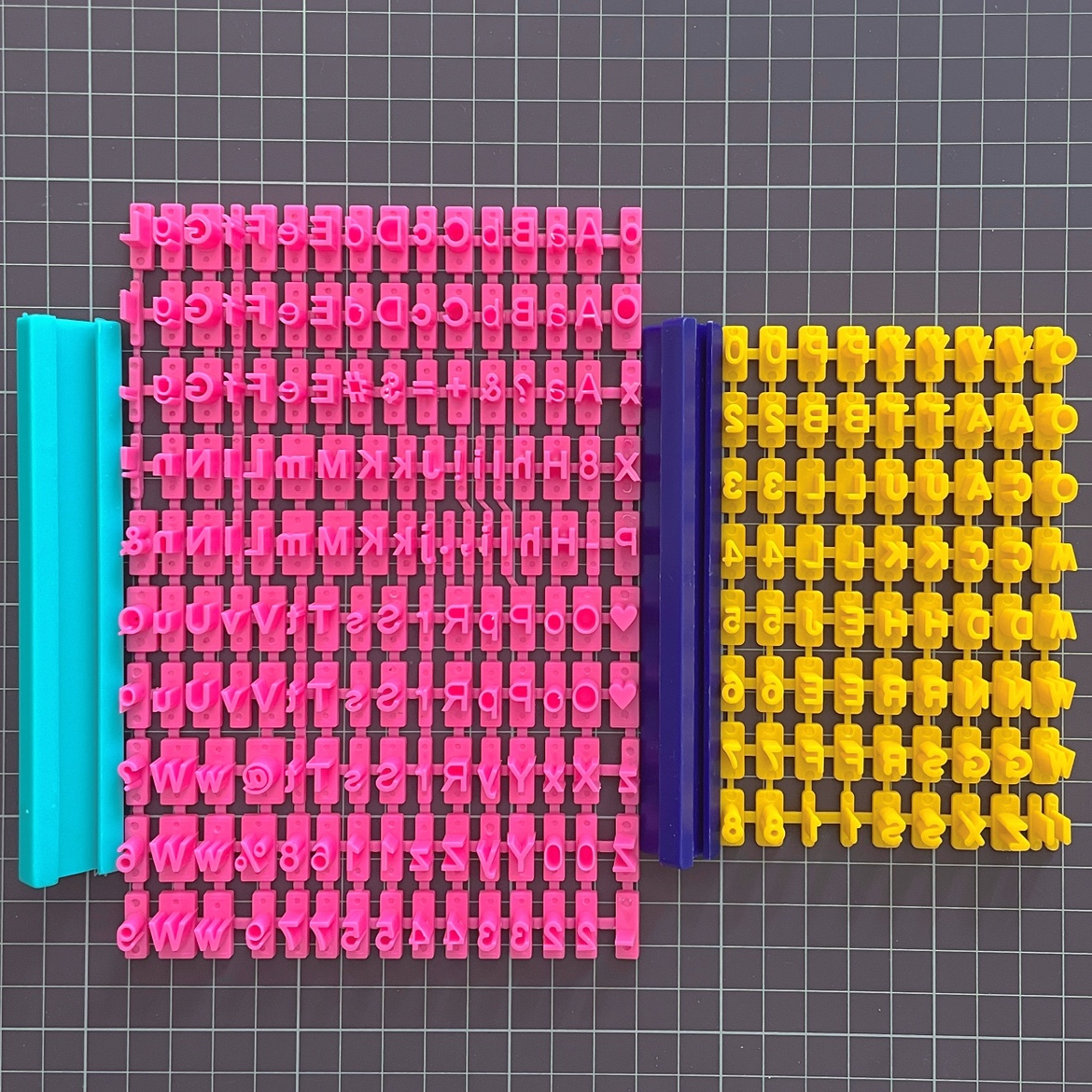 活字印刷模具超轻树脂粘土软陶英文字母数字diy压花模型印花工具