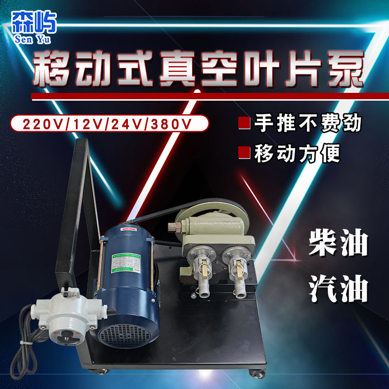 森屿380V防爆抽油泵220V真空叶片泵移动式自吸泵加油泵柴油