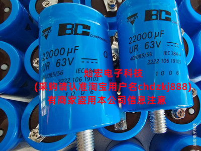 全新 BC 63v 22000uf电解电容22000uf 63v音频电容器