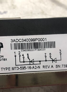 全新原装TM3-595-16-A2-N 3ADC340099P0001可控硅模块