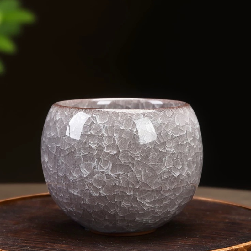 陶瓷杯子茶杯2026新款茶盏主人杯高端冰裂釉茶具男个人专用150mL