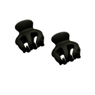 磨砂黑色高马尾抓夹南瓜网红气质鲨鱼夹小号后脑勺夹子头饰发夹女