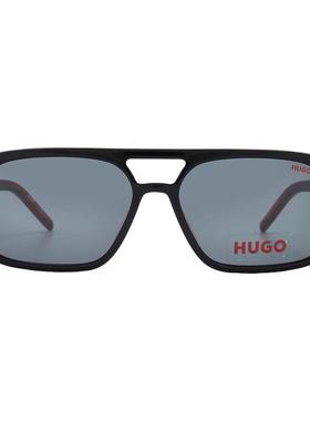 Hugo Boss男士太阳镜防紫外线偏光清晰视野护眼方形塑料框灰镜片