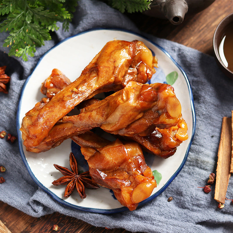 酱汁烤腿鸡腿零食小吃鸭腿翅根卤味香辣小包装熟食真空卤肉