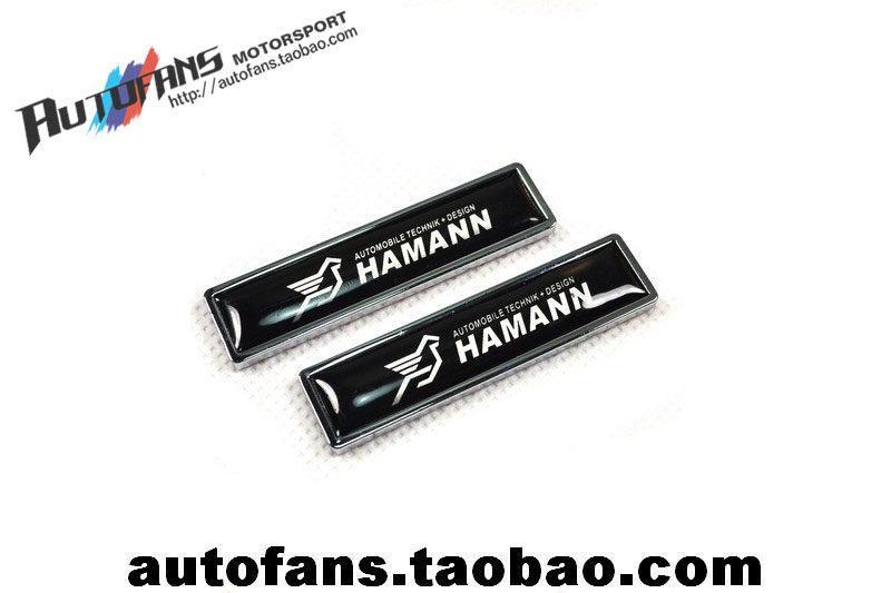 宝马保时捷路虎改装HAMANN哈曼铭牌车标贴装饰侧标牌对贴对标车贴