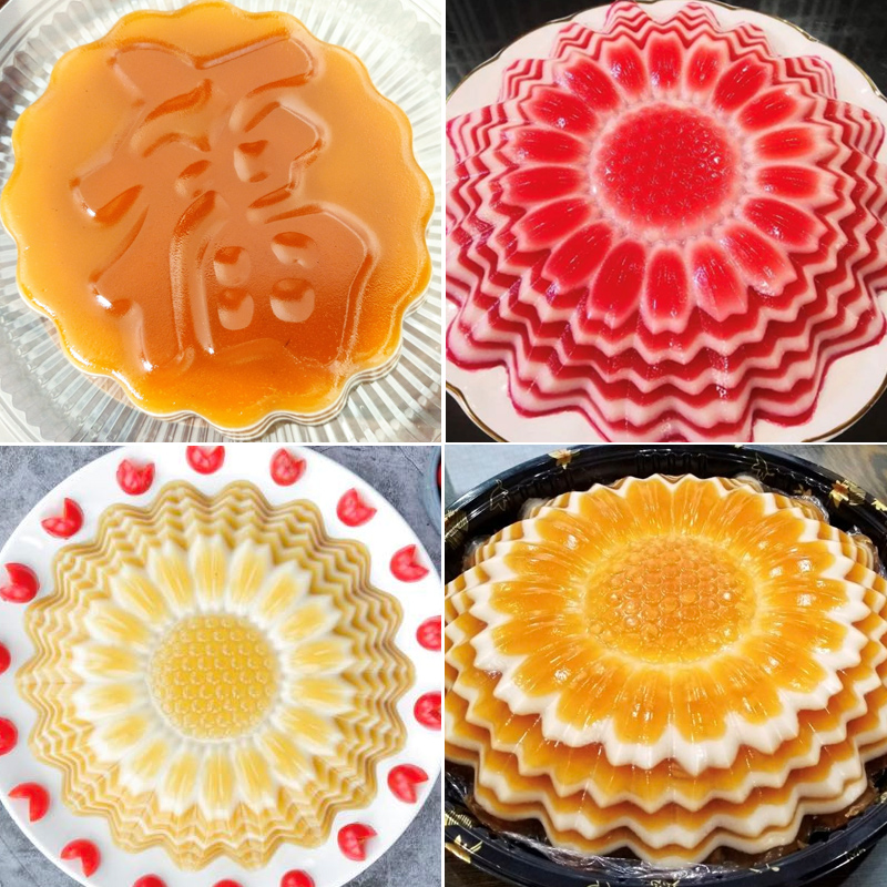 圆形花边千层糕马蹄糕年糕蒸模