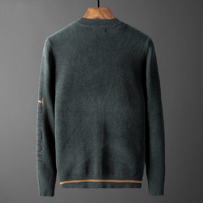 트렌드세터  심플하고 패셔너블 니트 가디건 남성 브이넥 한국스타일 슬림핏 트렌디한 멋스러운 스웨터자켓