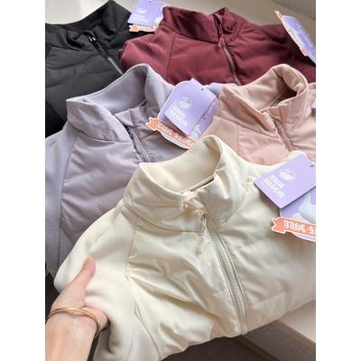 【轻便保暖！修身小蛮腰！】户外冬季白鸭绒立领修身拼接羽绒服女