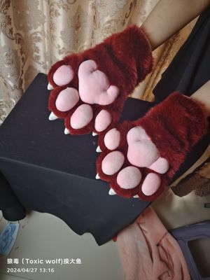 钝角兽装fursuit3d打印指甲 furry 兽装配件白菜爪子七彩萌通用