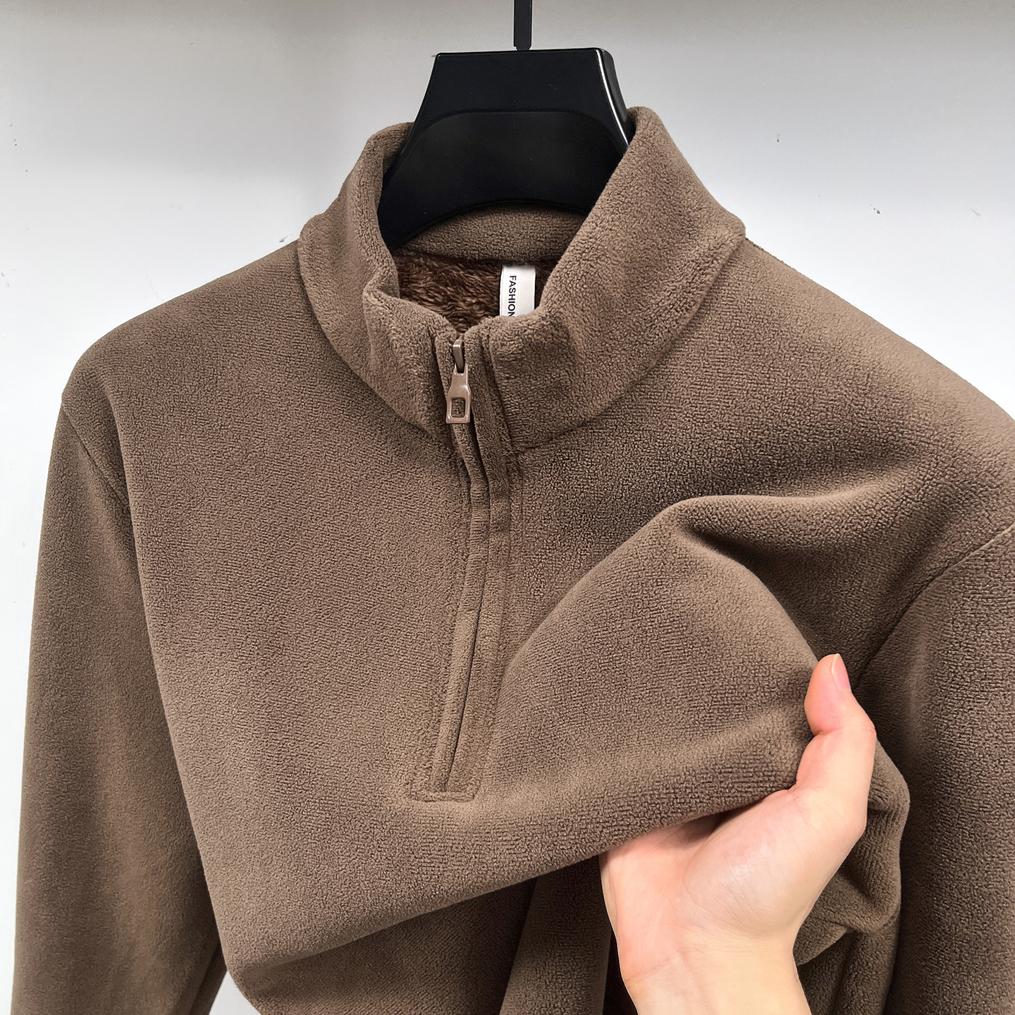 超厚驼绒男士冬季保暖亲肤卫衣