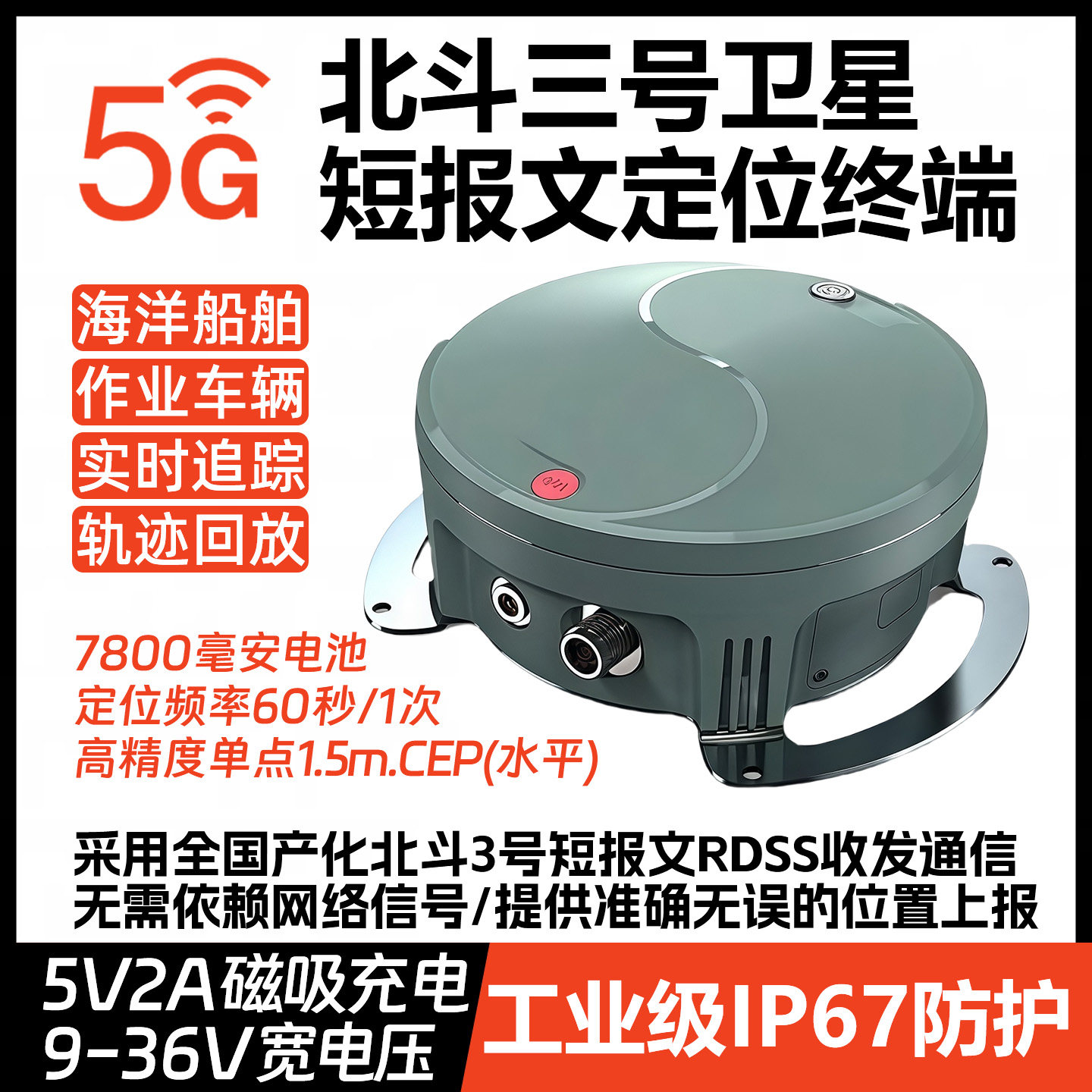 北斗三号短报文定位透传通信终端图片