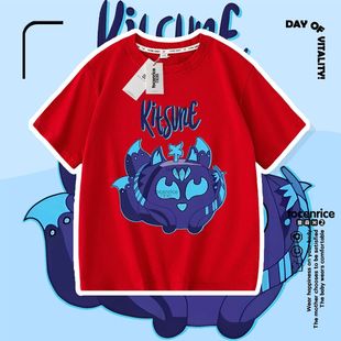 童装 夏季 上衣男童roblox游戏水果盒子 fruits衣服t恤儿童短袖 blox