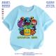几何冲刺衣服儿童短袖 上衣潮 夏装 t恤纯棉geometry dash游戏男童装