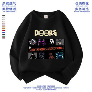 逃离大门衣服男童卫衣长袖春秋款儿童长裤子 roblox doors figure