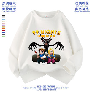 roblox森林中的99夜衣服儿童卫衣长袖99nights in the Forest春秋