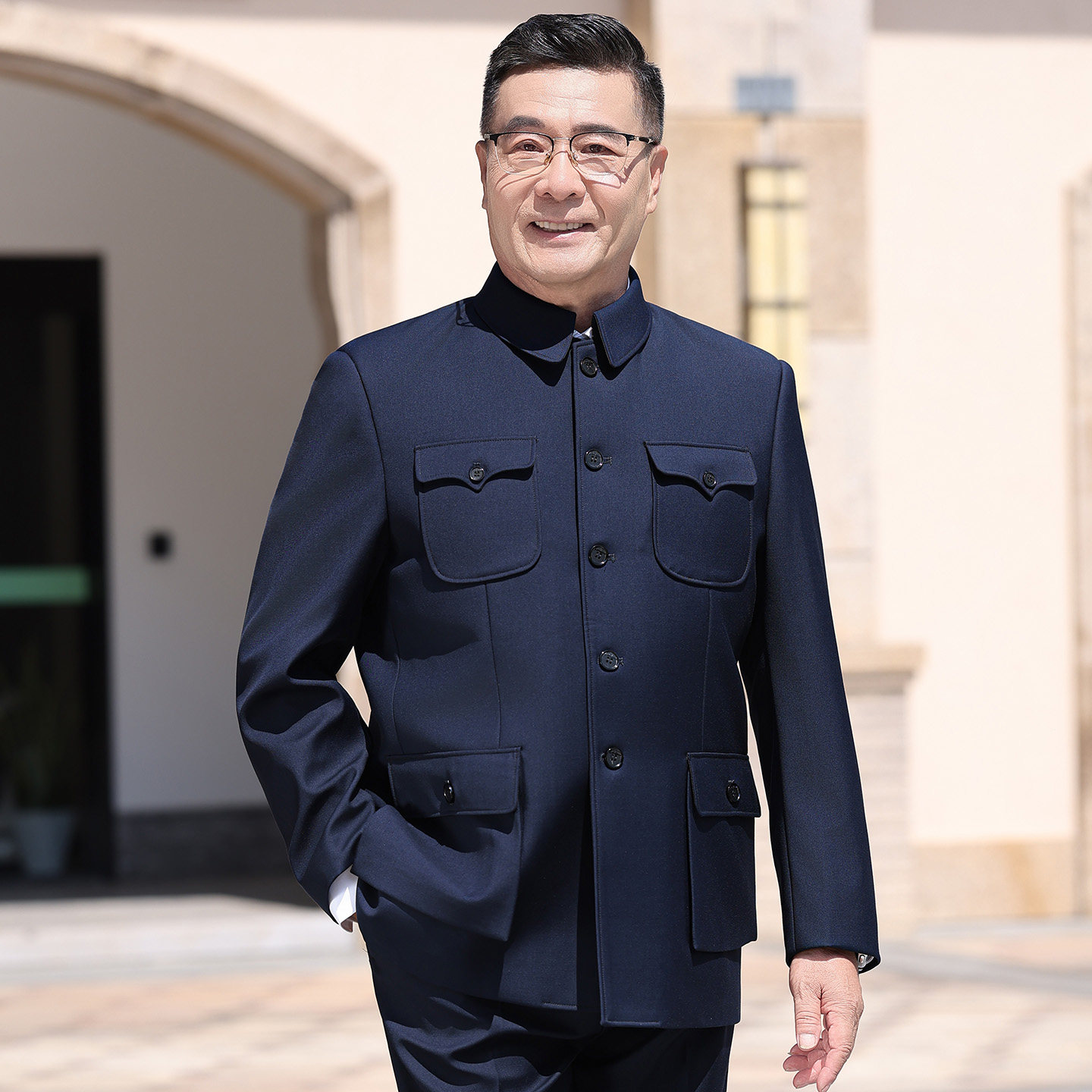 老爸吉祥爸爸婚礼宴会中山装套装