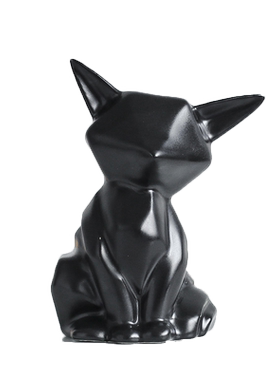 南笙现代简约陶瓷北欧风狐狸摆件