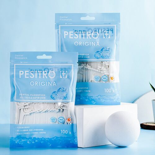 牙线棒无味家庭袋装便携牙线棒