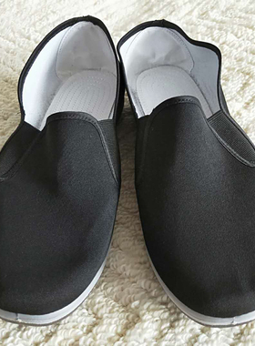 3514厂神行太保胶底布鞋软底防滑舒适开车男女工作鞋黑色断码处理