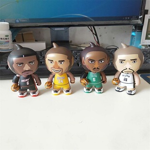 篮球球星NBA全明星科比詹姆斯邓肯玩偶模型人偶摆件手办淘公仔