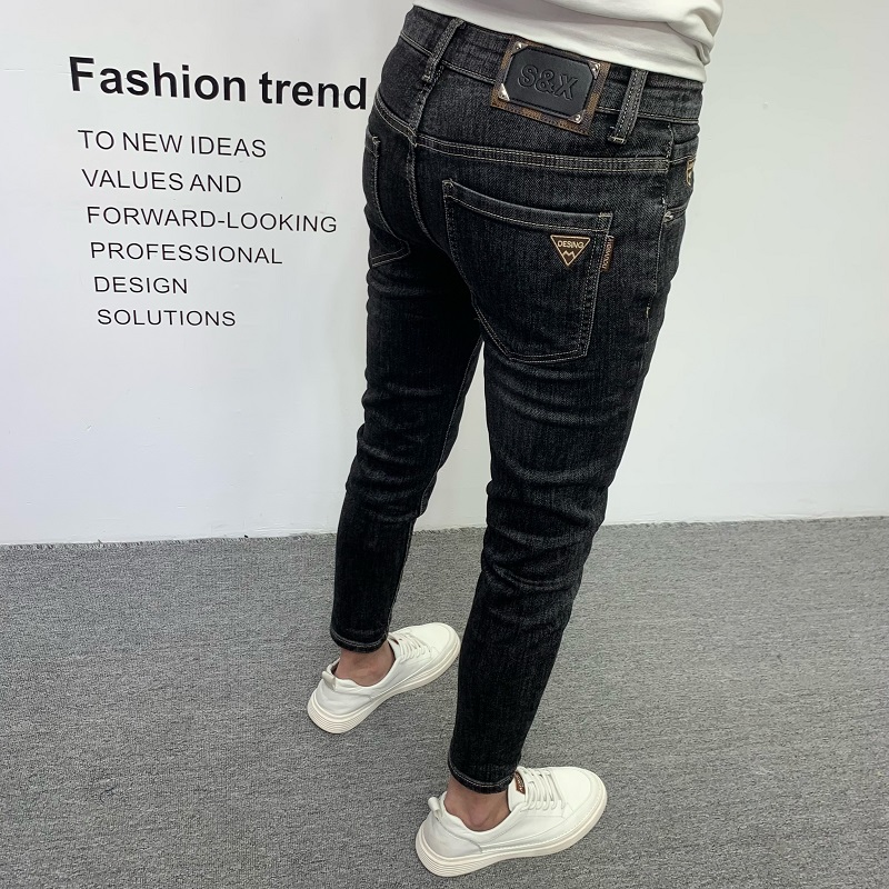 牛仔裤男款2025秋冬新款小脚长裤