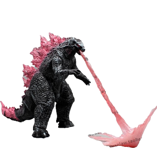 2024新哥斯拉大战金刚雪魔三头龙摩斯拉怪兽恐龙摆件可动手办模型