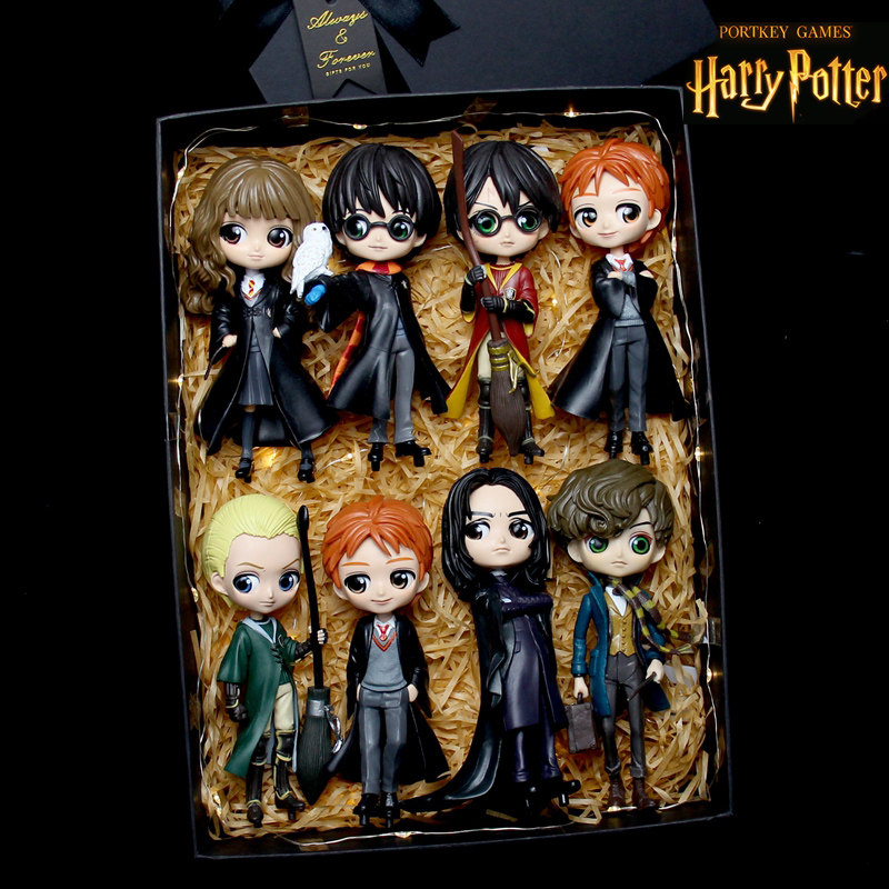 哈利波特魔法世界盲盒赫敏纽特罗恩马尔福潮玩人偶摆件手办礼盒装
