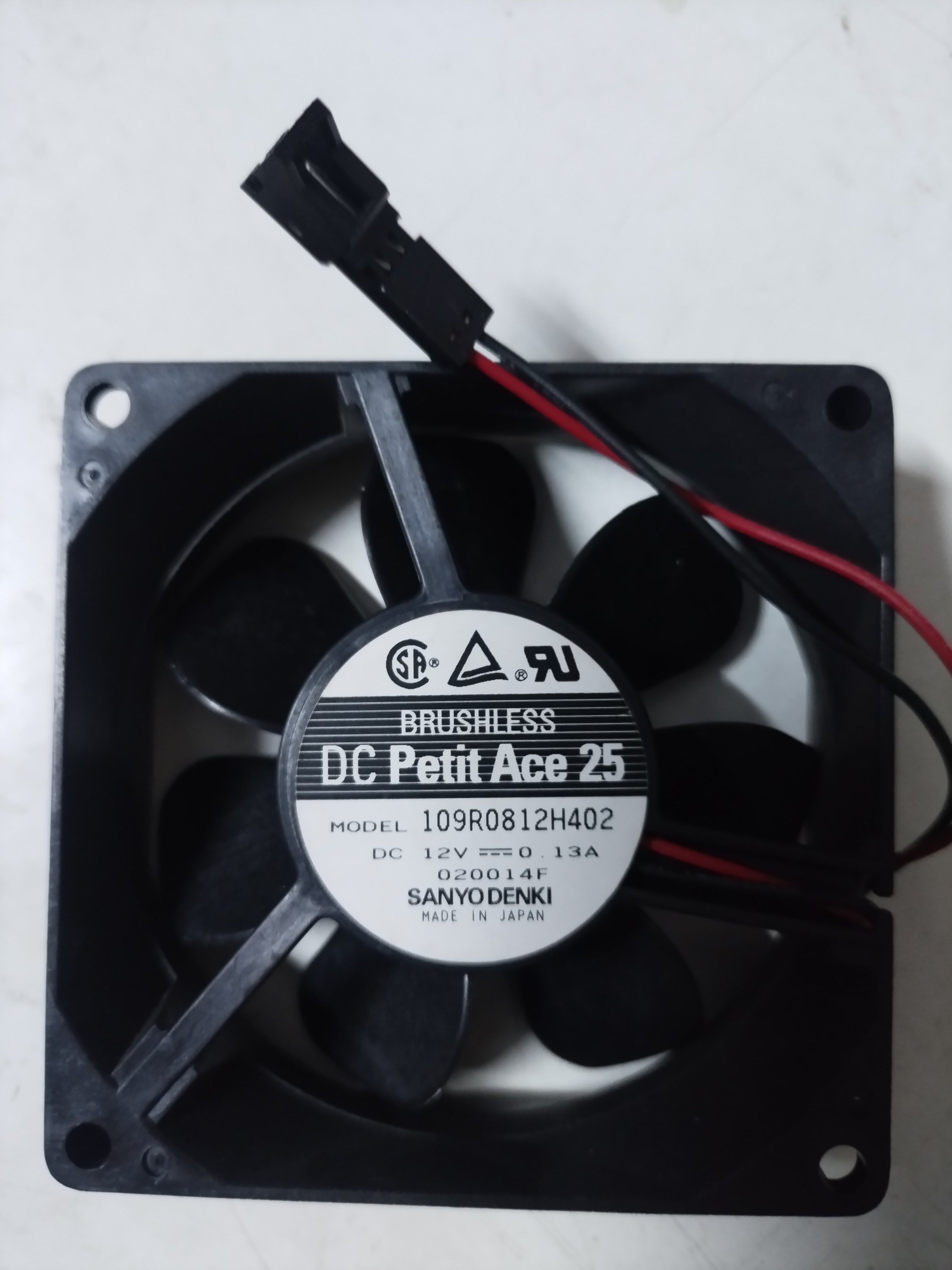 原装正品三洋风扇 109R0812H403 8025 12V 0.13A电箱电源散热风扇