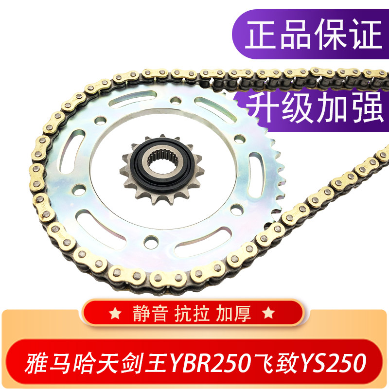雅马哈天剑王飞致ys250油封链条