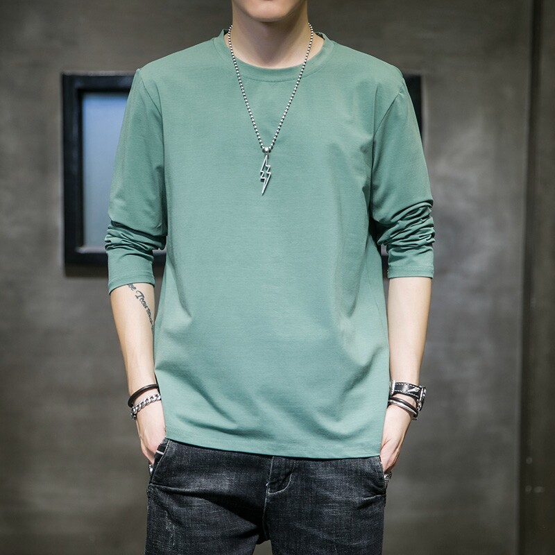 长袖T恤男秋衣打底衫上衣服纯棉森马361花A21以纯官方旗舰店官网