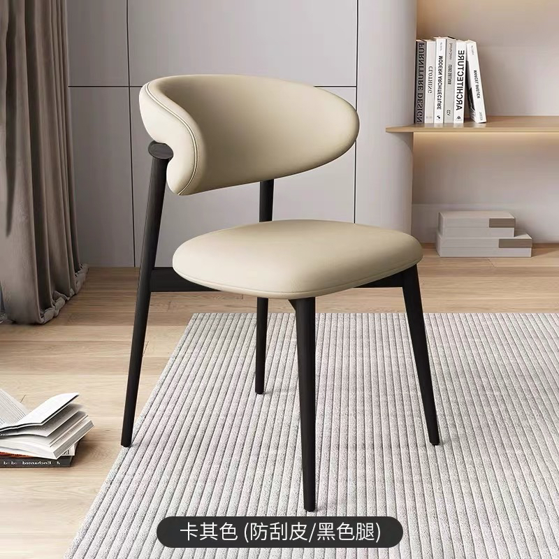 OTHER北欧实木餐椅家用现代简约餐厅酒店椅子白蜡木轻奢书桌椅