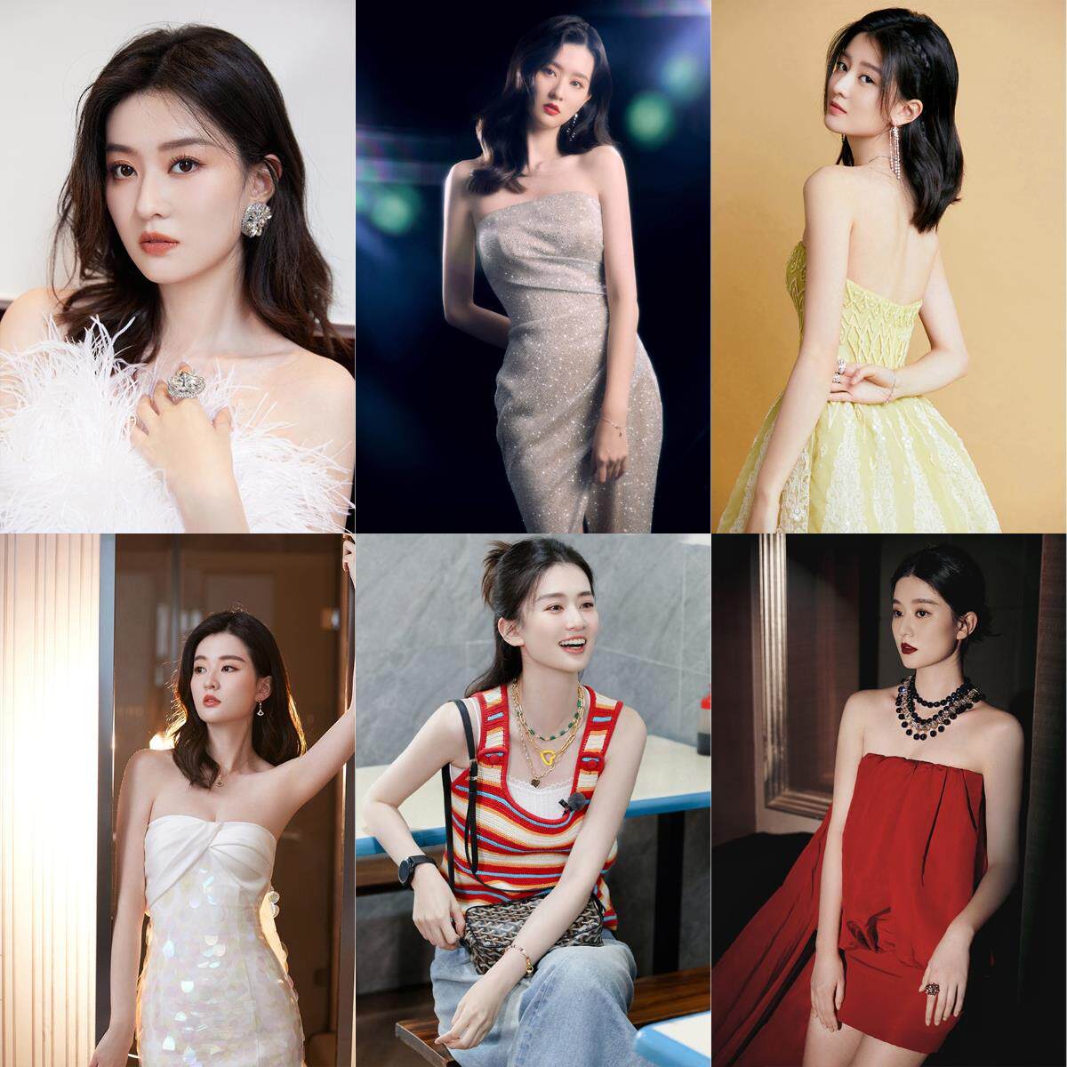 乔欣海报贴画装饰画女演员欢乐颂关雎尔室内自粘贴纸相纸背胶定制