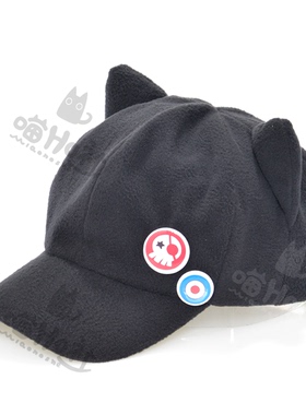 毛绒款猫耳朵帽子日常休闲棒球帽新世纪明日香cosplay帽耳朵可立