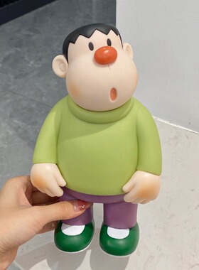 胖虎摆件大型桌上潮玩手办礼物大兔子可动呆萌可爱玩偶客厅家居