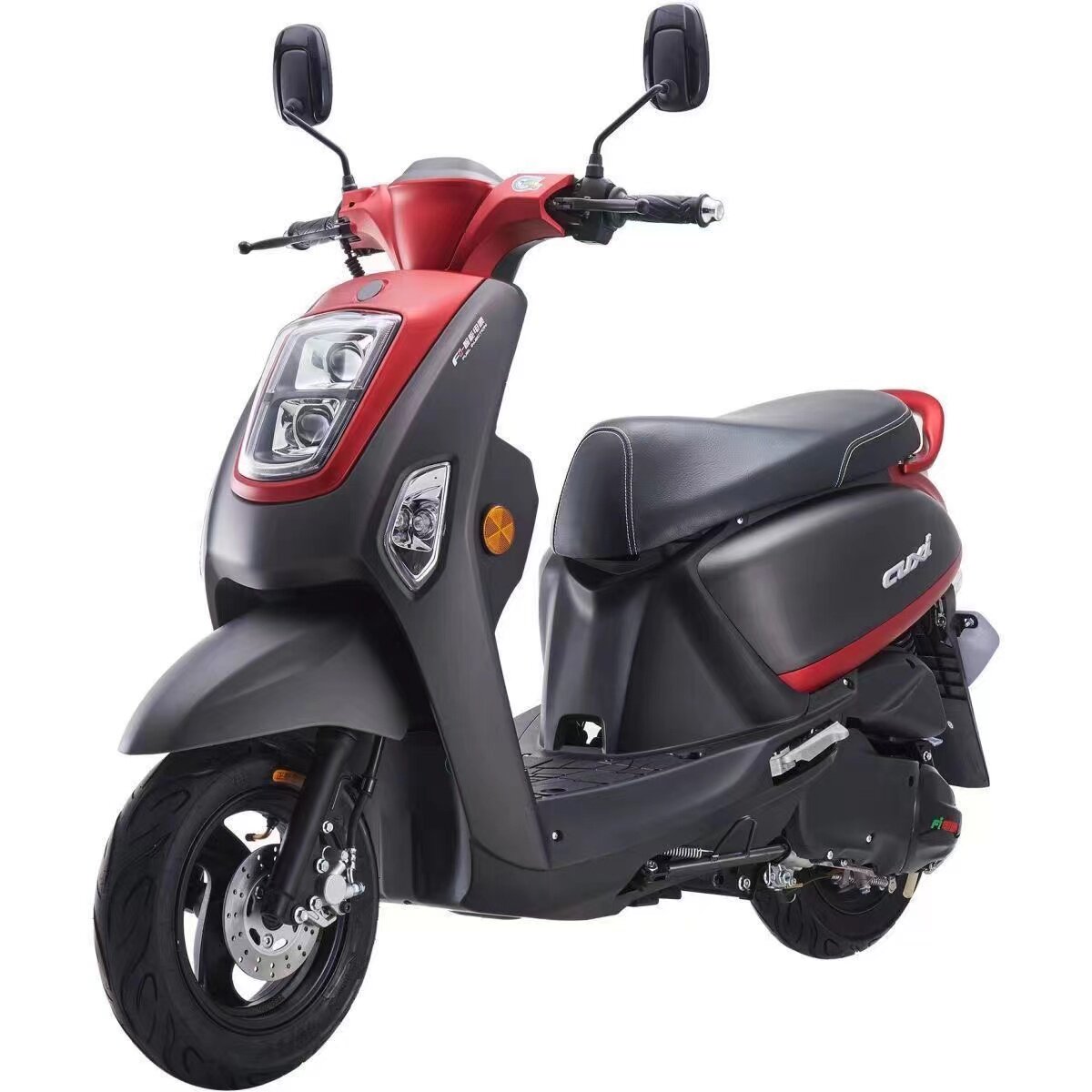 飞鹰林海雅格三阳酷奇s9-b款摩托车配件 前泥板全套外壳大灯 车壳