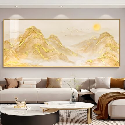客厅装饰画办公室靠山图壁画2025年新款沙发背景墙大气高级感挂画