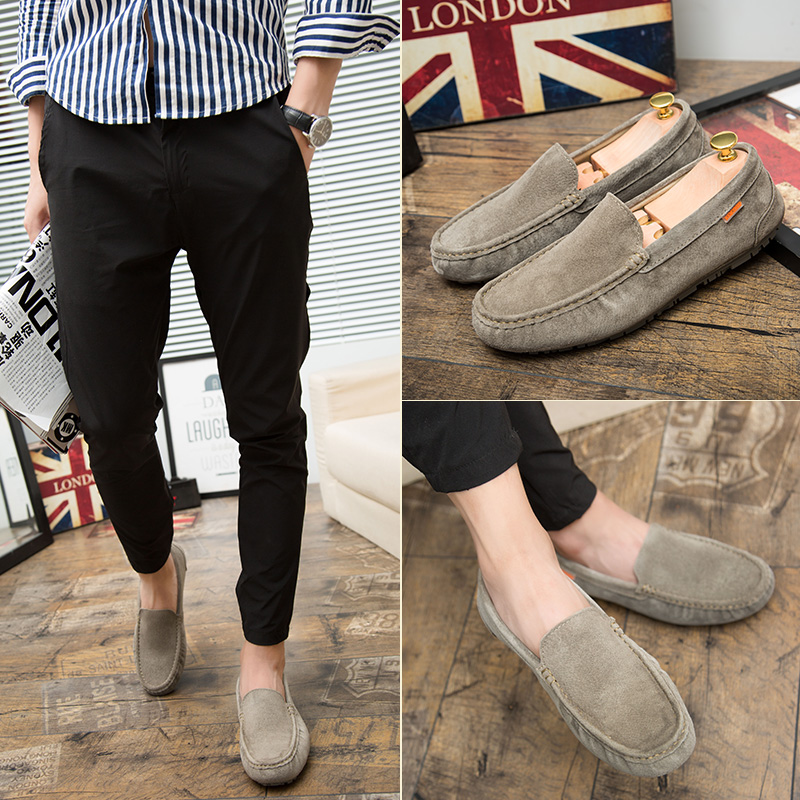 夏季豆豆鞋韩版百搭个性镂空透气